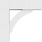 Ekena Millwork Standard Thorton Architectural Grade PVC Bracket with Block Ends, 5"W x 18"D x 18"H BKTP05X18X18THR05 - alternate 4